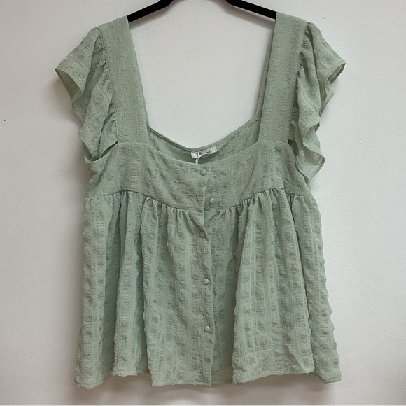 ANNIEWEAR- Causal Minty Top - Picture 4 of 4
